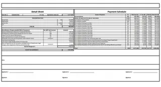 Costing Plan Details